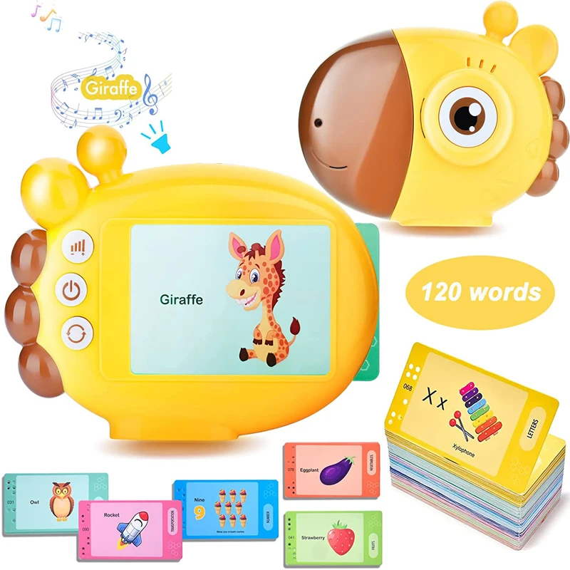 Kids Educational Games Learn English - Lector de tarjetas Flash de jirafa,