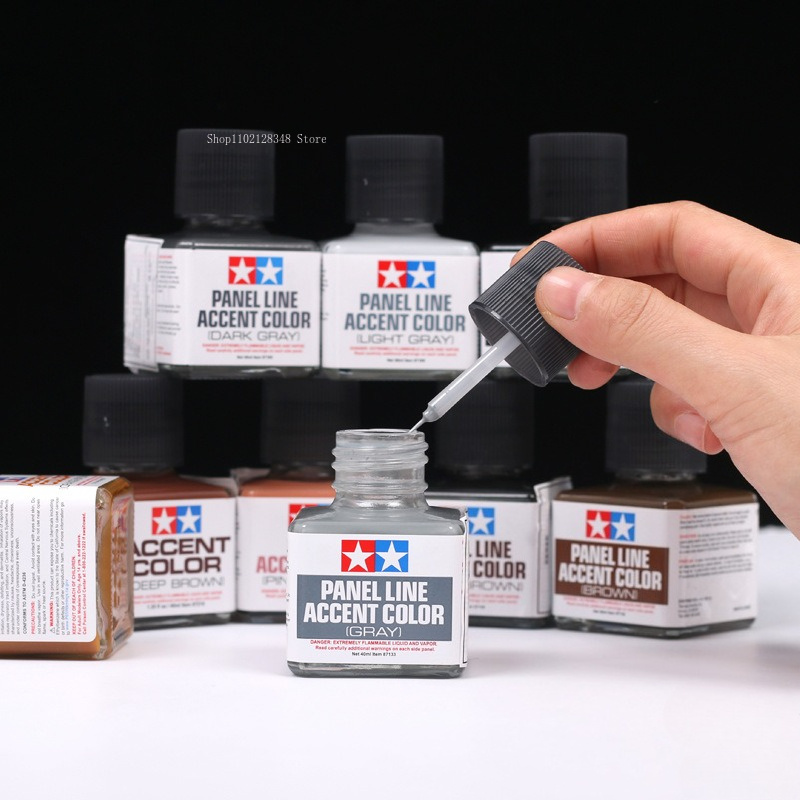 Tamiya Model Paint Set - Pintura Esmalte Panel Line Accent Color
