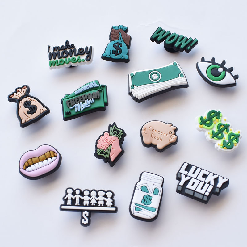 Kids Education Money - Amuletos de zapatos para dinero, accesorios