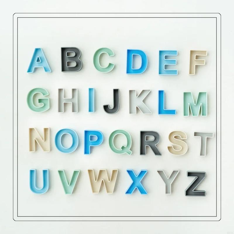 Kids Educational Games Learn English - 24 piezas 9x7cm silicona en inglés