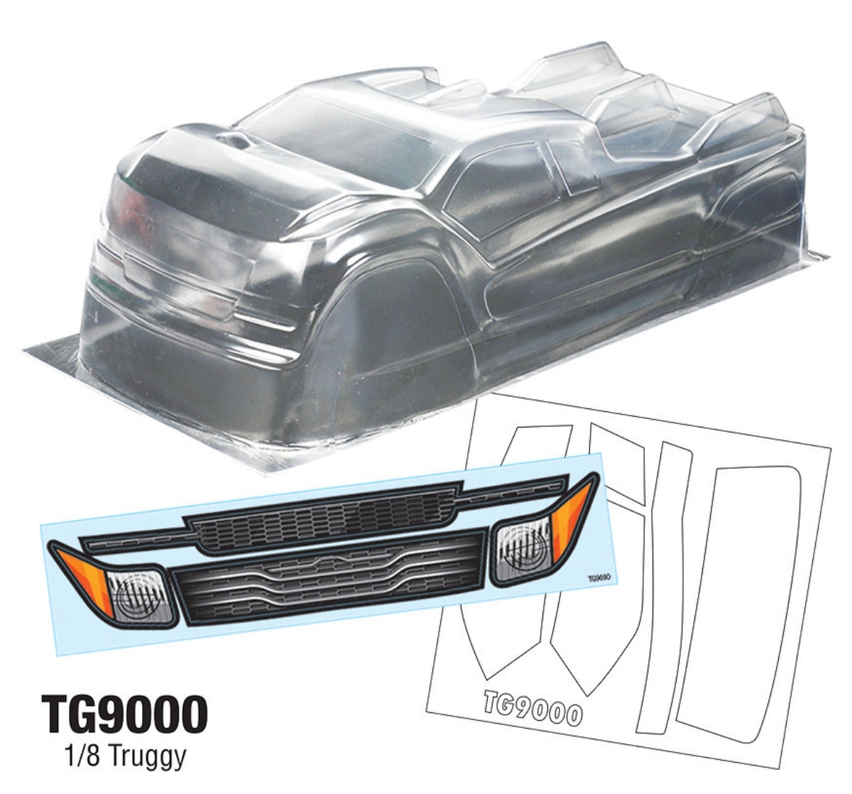 Tamiya Model Paint Set - Carcasa de Truggy TG9000 1/8 compatible