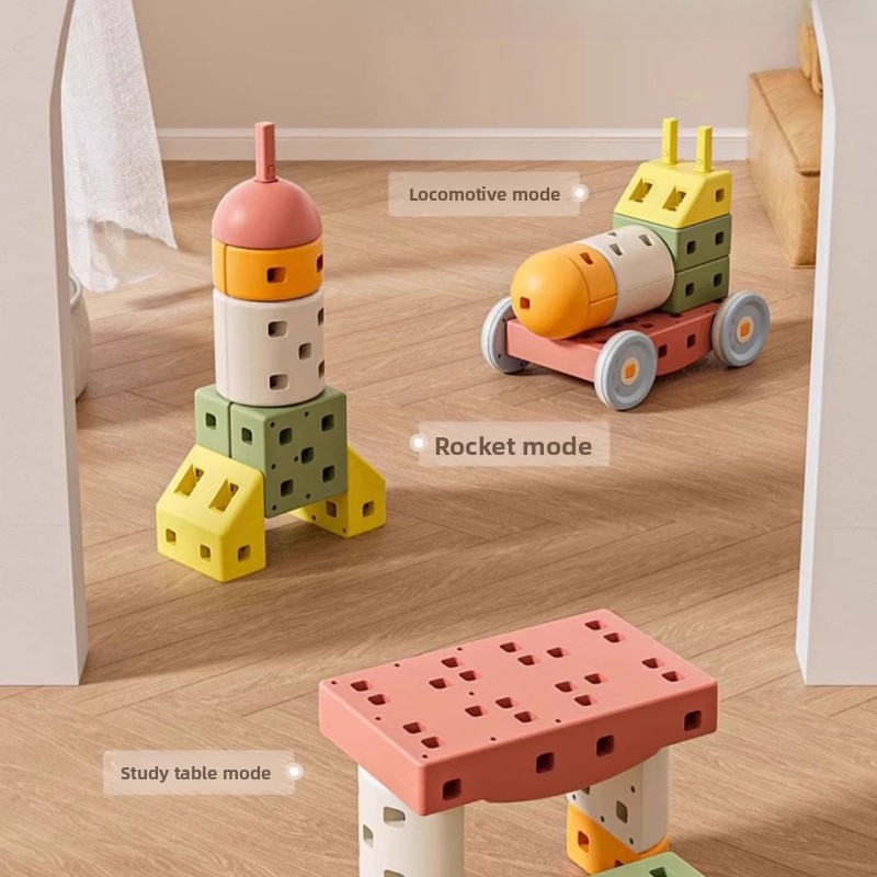 Kids Education Material - Coche de bloques de construcción grande