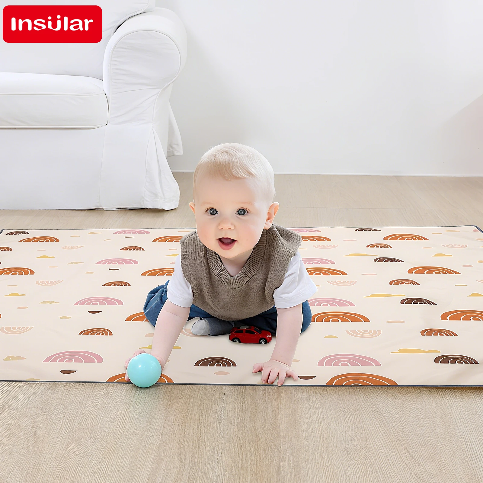 Kids Educational Mat - Colchón educativo INSULAR para niños, tapete