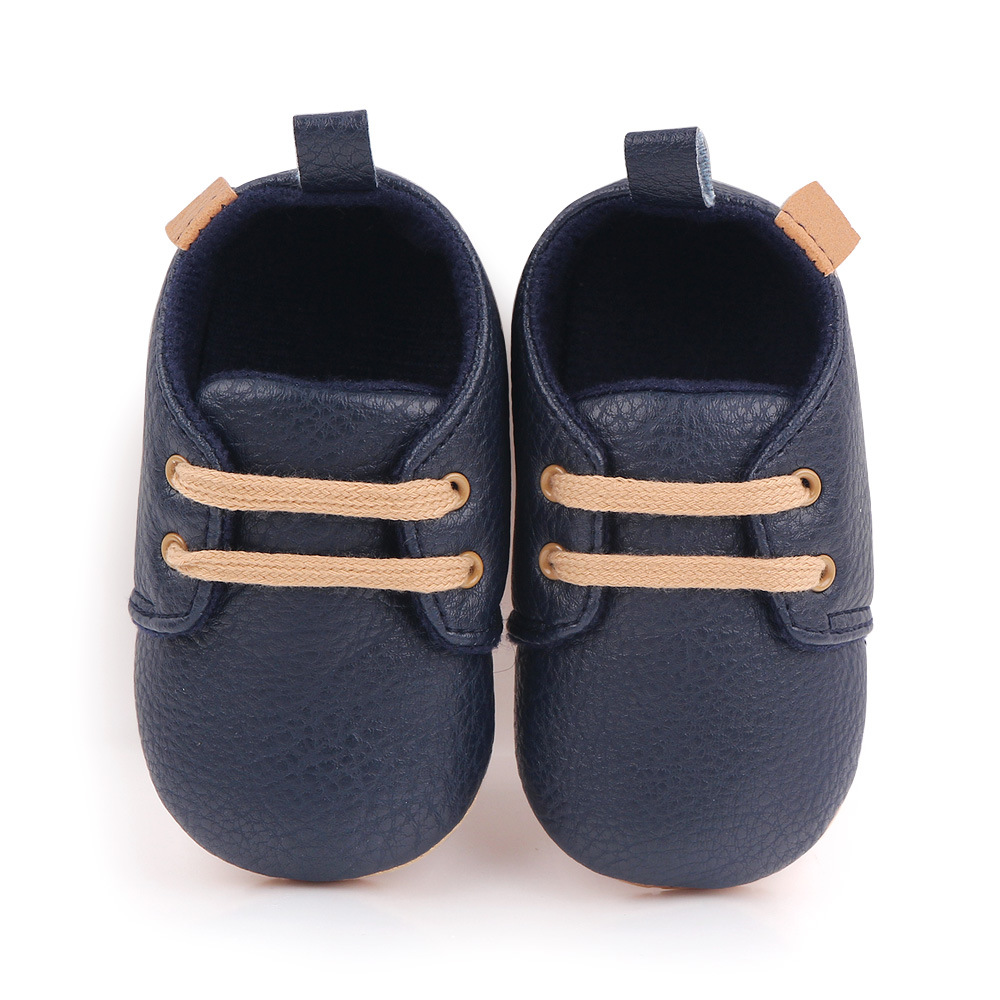 Kids Education Steps - Zapatos informales de cuero para bebé,