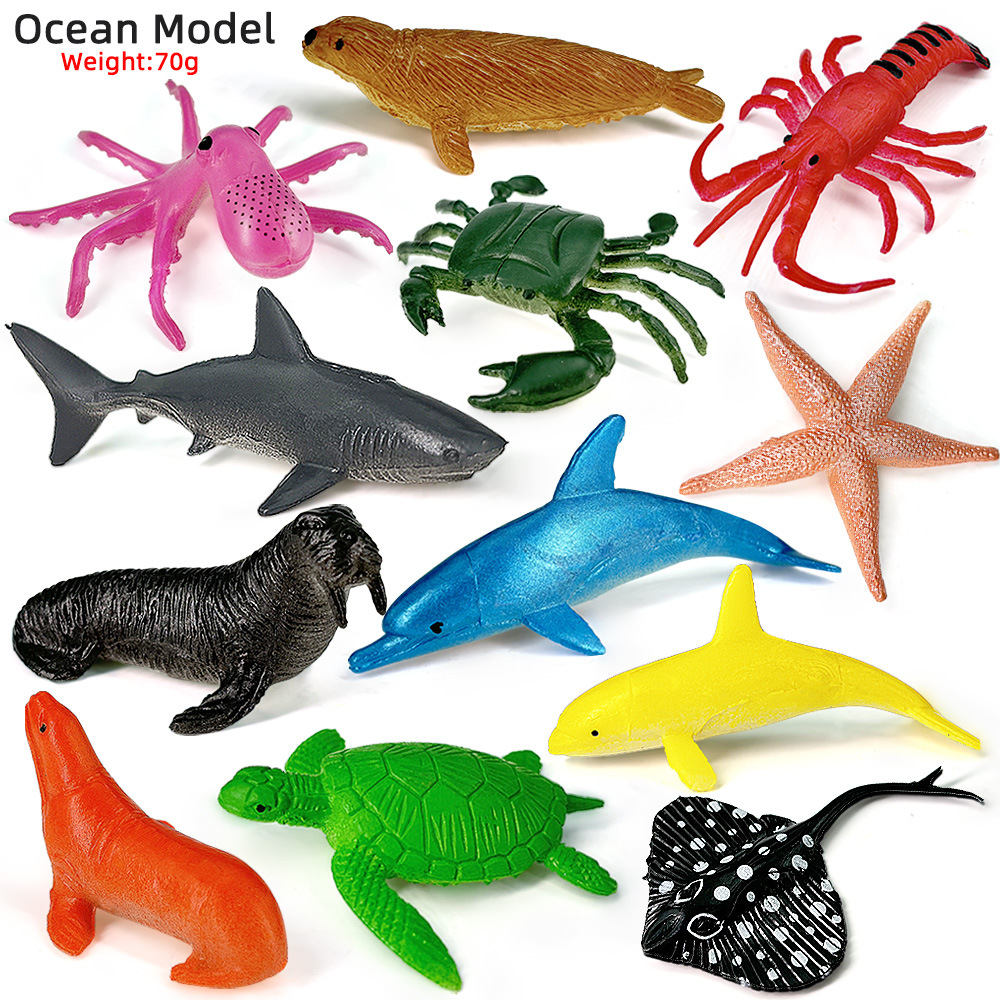 Kids Education Material - 12 Uds. Juego de vida marina