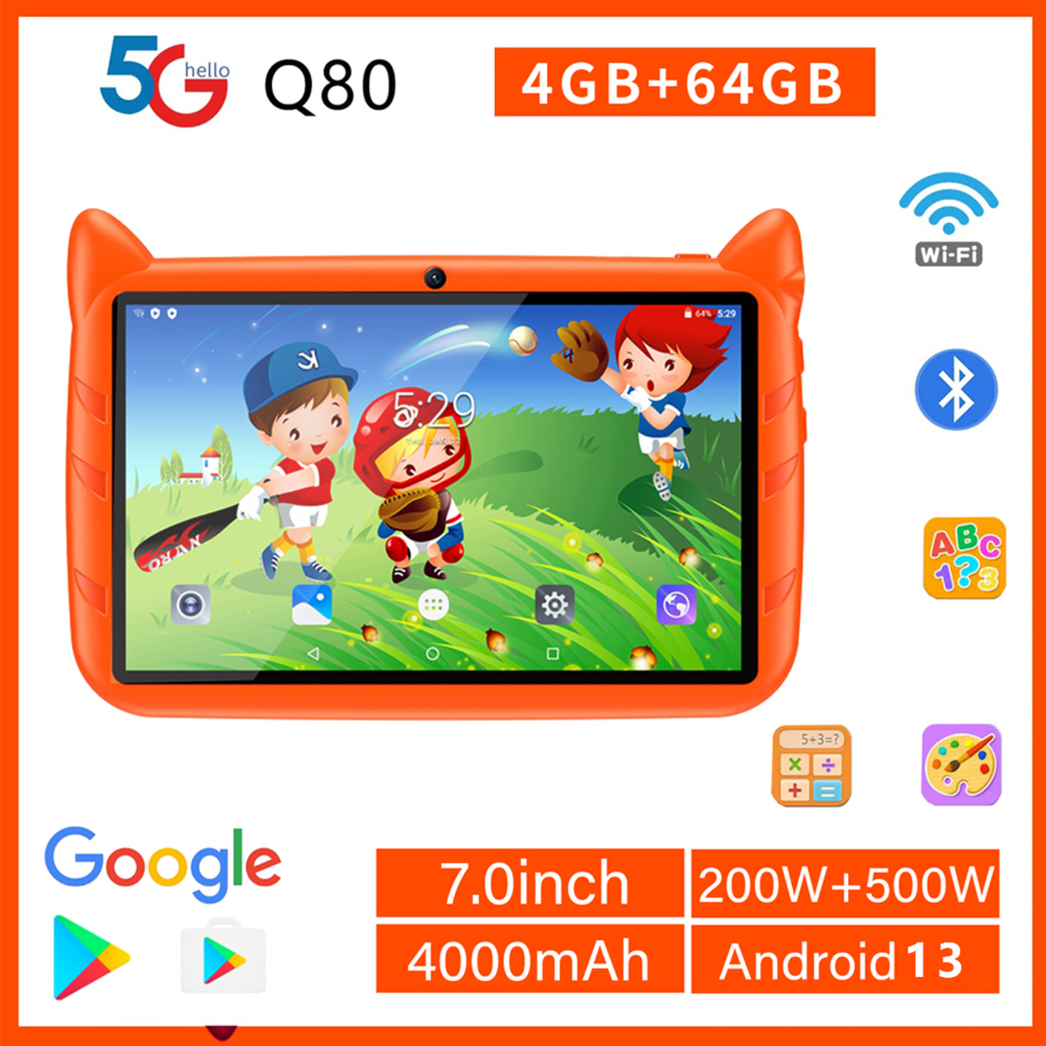 Kids Educational Games Learn English - Nuevo 5G WiFi tableta para niños