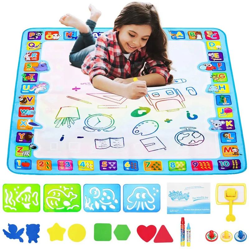 Kids Educational Mat - Coolplay-alfombrilla mágica para dibujar con agua,