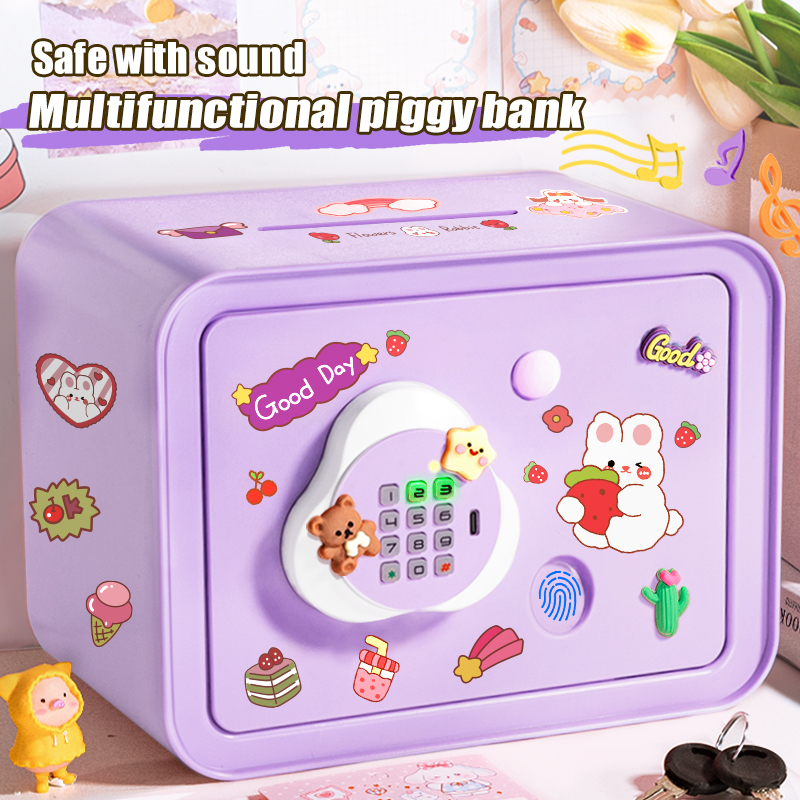 Kids Education Money - Mini hucha de juguete con huella