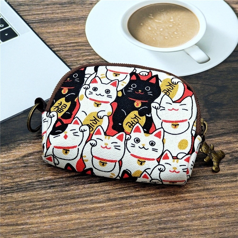 Kids Education Money - Monedero Vintage portátil de lona con