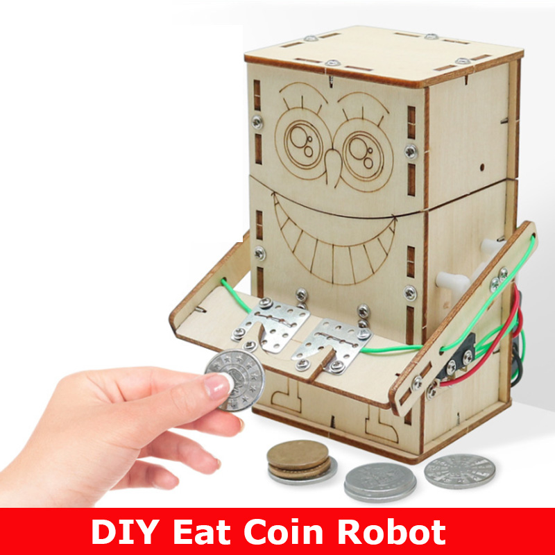 Kids Education Money - Robot de monedas de alimentación eléctrico