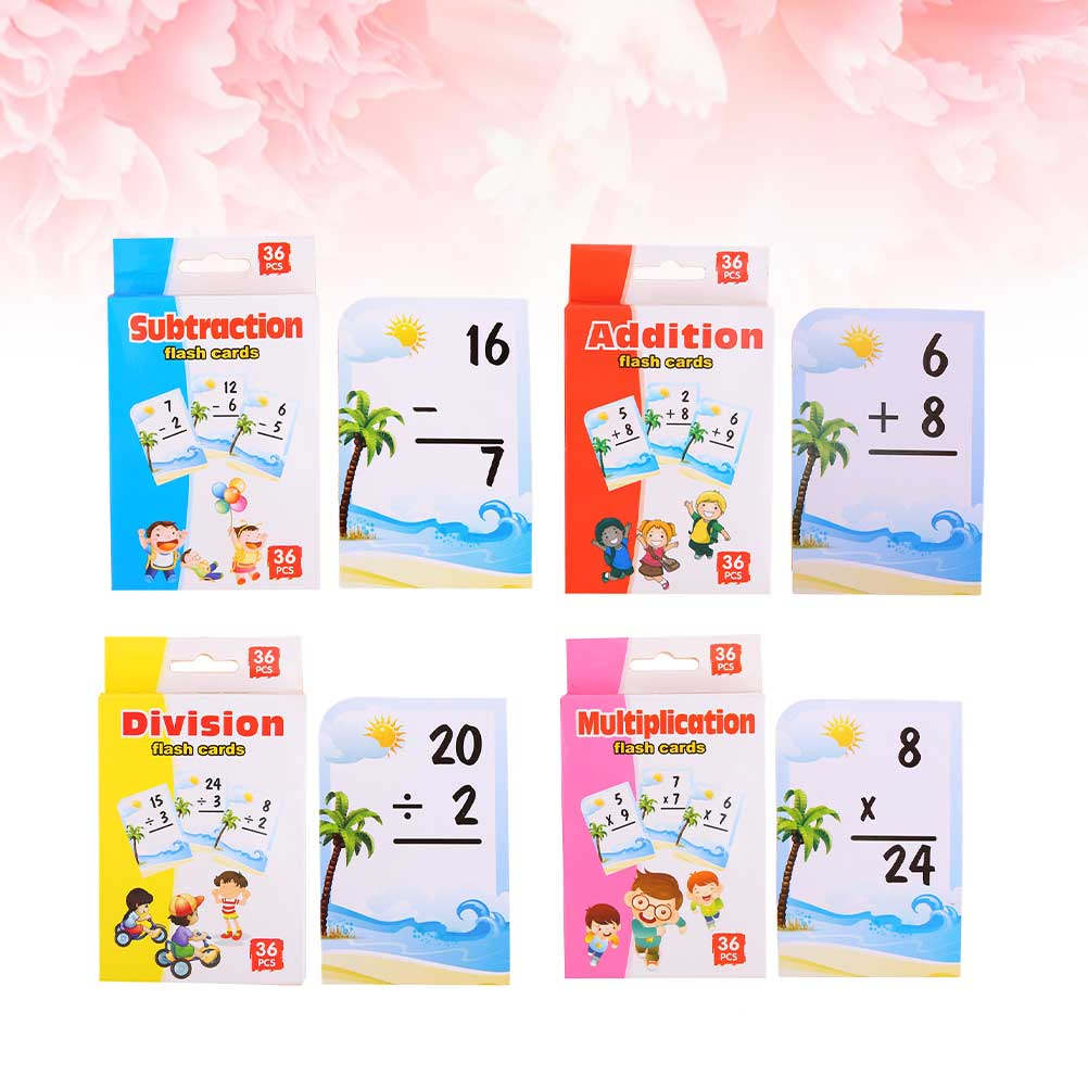 Kids Education Card - 4 cajas de tarjetas de estudio