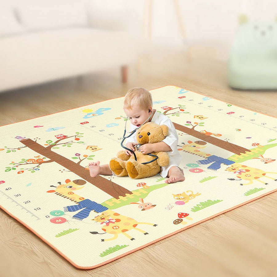 Kids Educational Mat - Alfombras para gatear para niños, alfombra