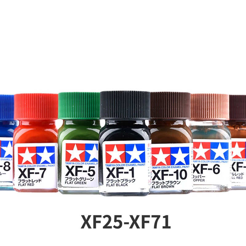 Tamiya Model Paint Set - TAMIYA-pintura esmaltada, colores planos, XF25-XF71, 10ML