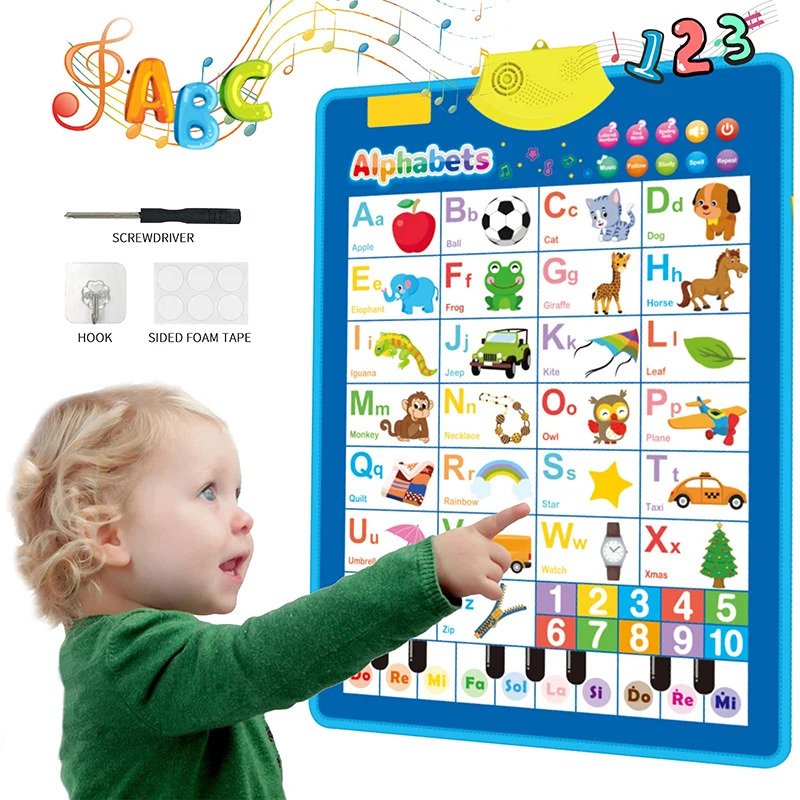 Kids Education Charts - Tabla electrónica de pared del alfabeto