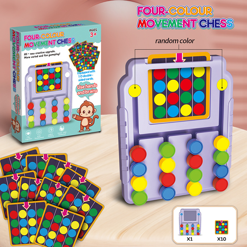 Kids Education Material - Juego de Tic-Tac-Toe de Cuatro Colores,