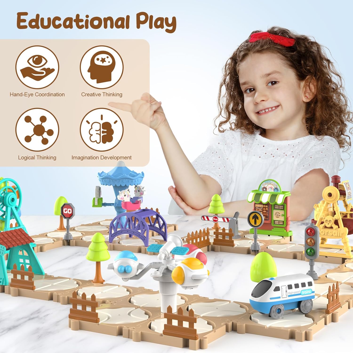 Set de Pista de Carreras de Co - Free Educational Games For Kids reseña y precio