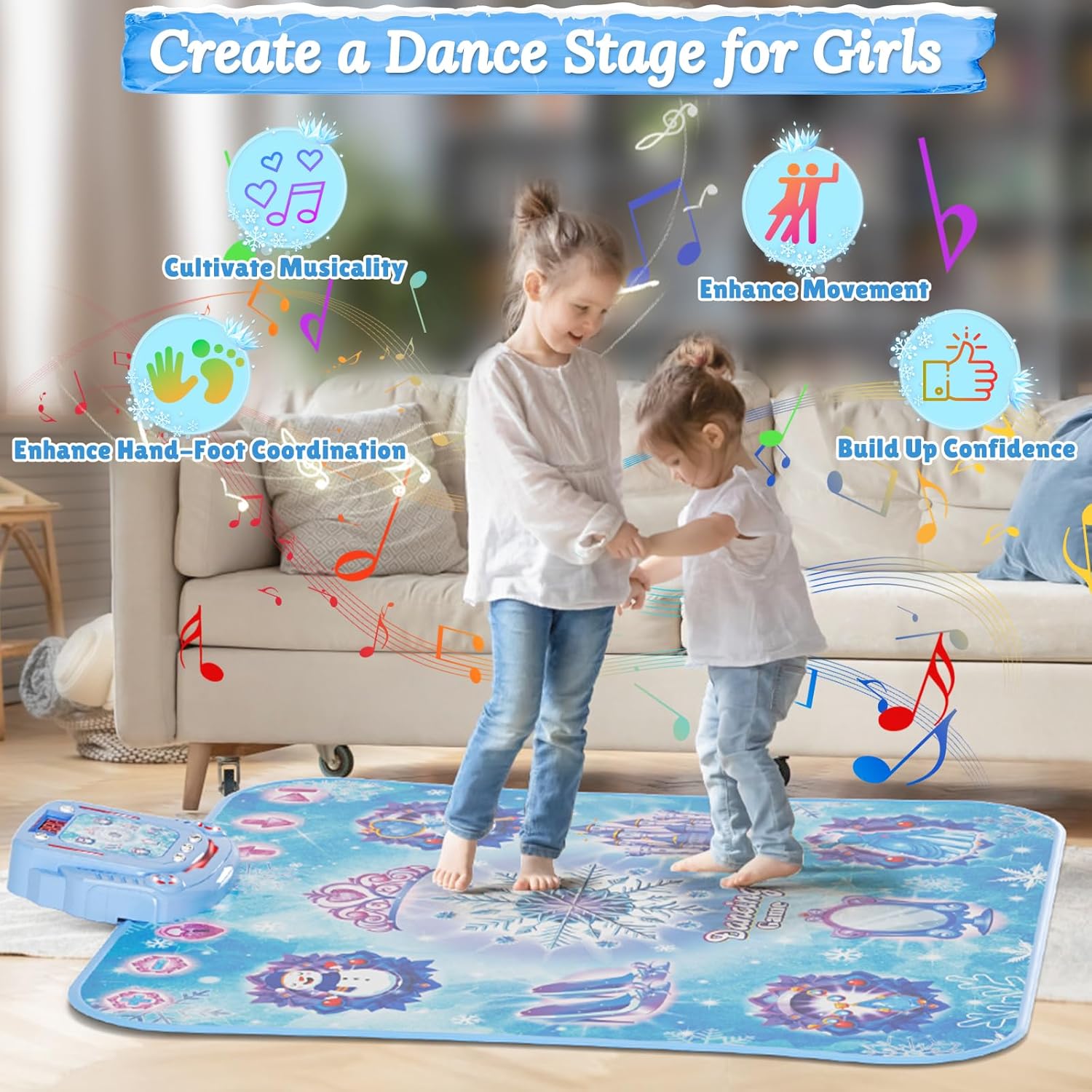1 tapete de baile inalámbrico  - Kids Educational Mat reseña y precio