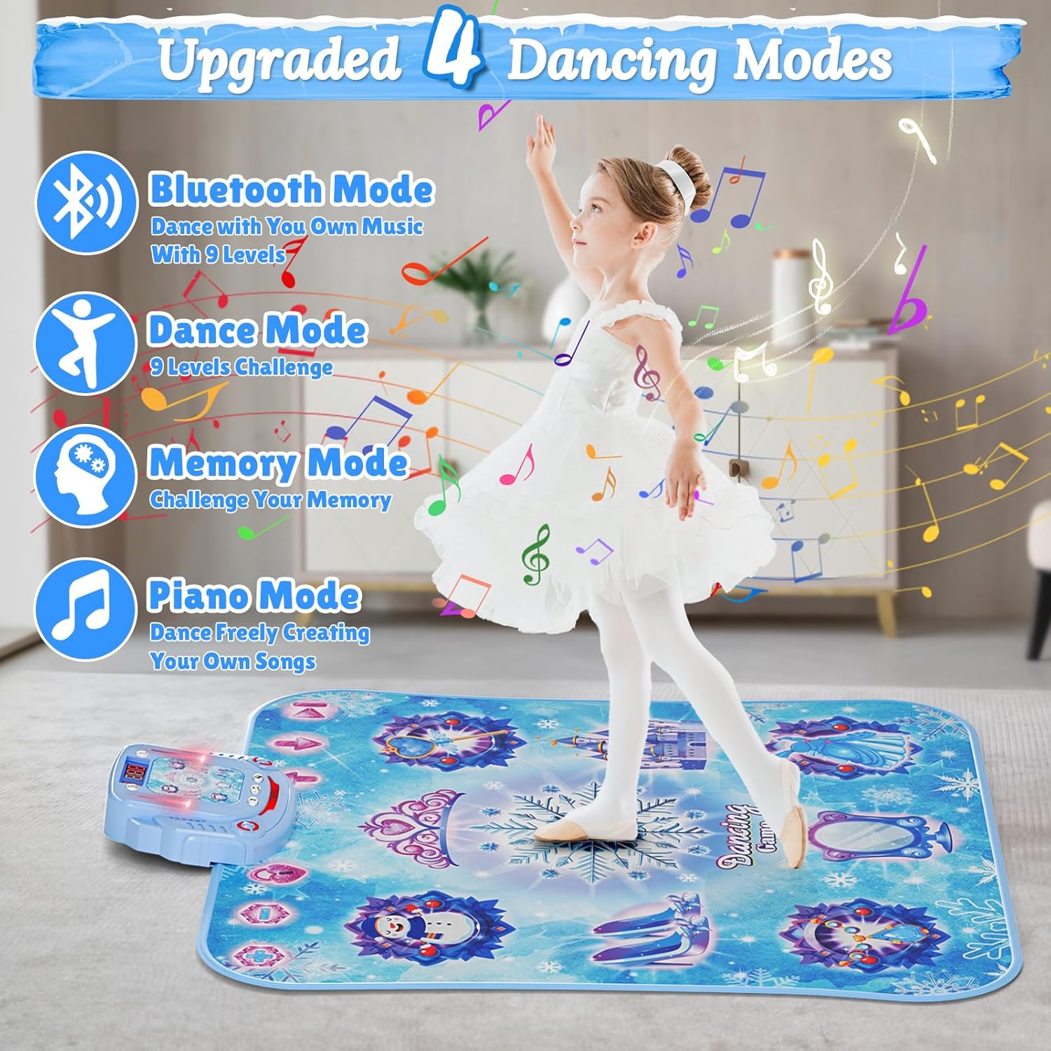1 tapete de baile inalámbrico  - Kids Educational Mat reseña y precio