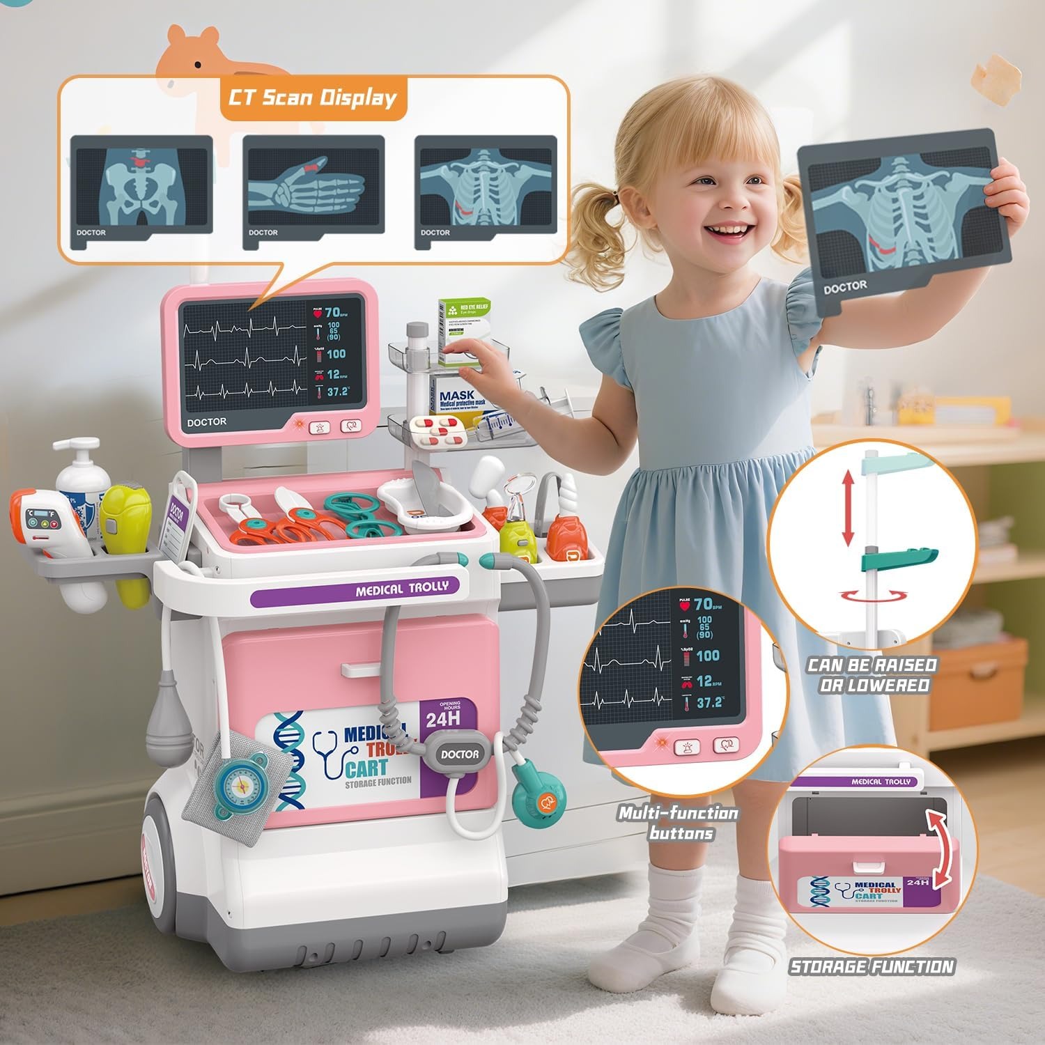 Juego de Doctor de Lujo para N - Kids Doctor Education reseña y precio