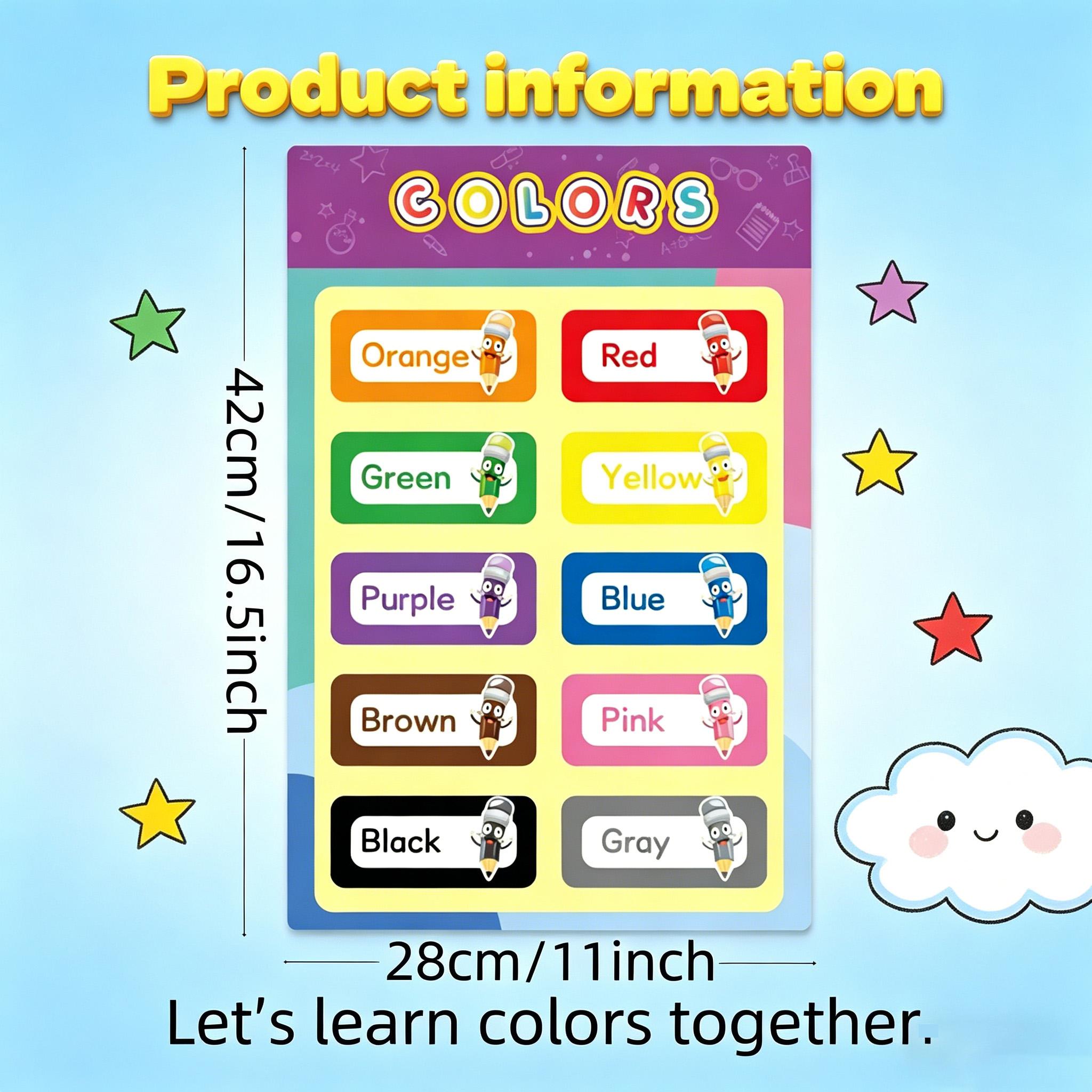16 Pósters Educativos para Niñ - Kids Education Charts reseña y precio