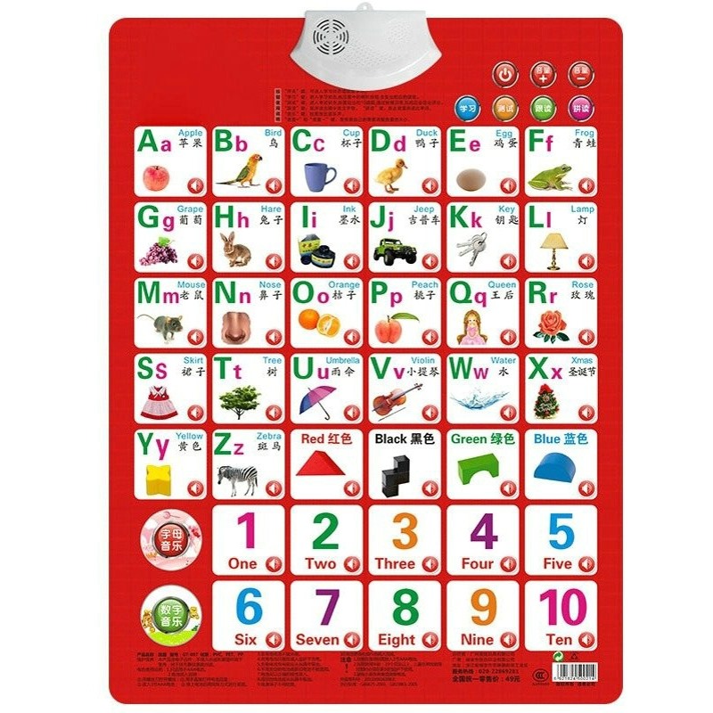 Aprende números, libro de tarj - Kids Education Charts reseña y precio