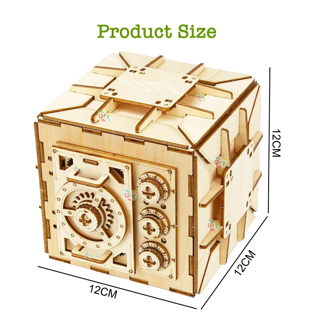 URY-rompecabezas de madera 3D  - Kids Education Money reseña y precio
