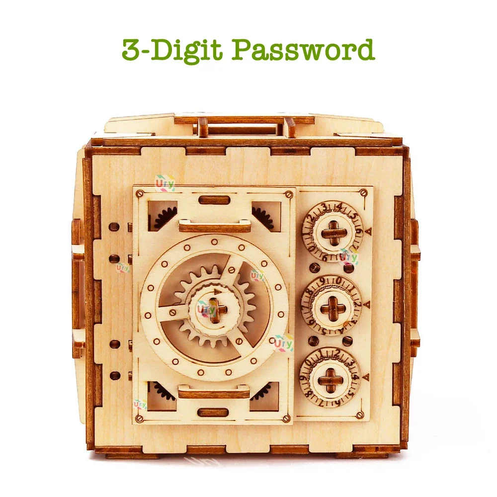 URY-rompecabezas de madera 3D  - Kids Education Money reseña y precio