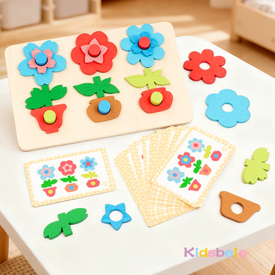 Rompecabezas de flores de made - Kids Education Card reseña y precio