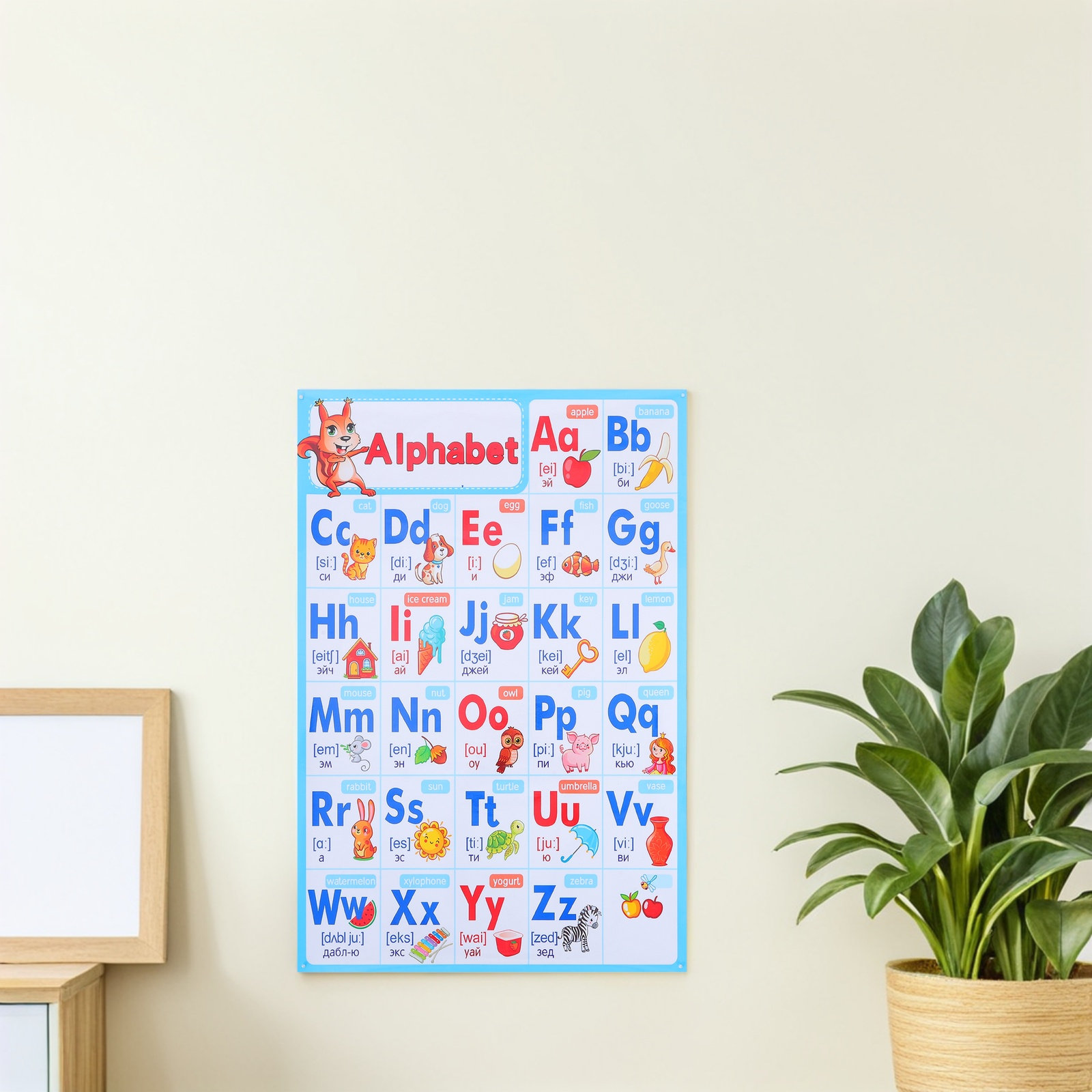 Póster del Alfabeto ABC para P - Kids Education Charts reseña y precio