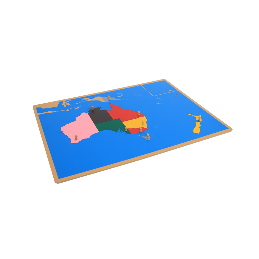Rompecabezas de madera con map - Kids Education In Australia reseña y precio