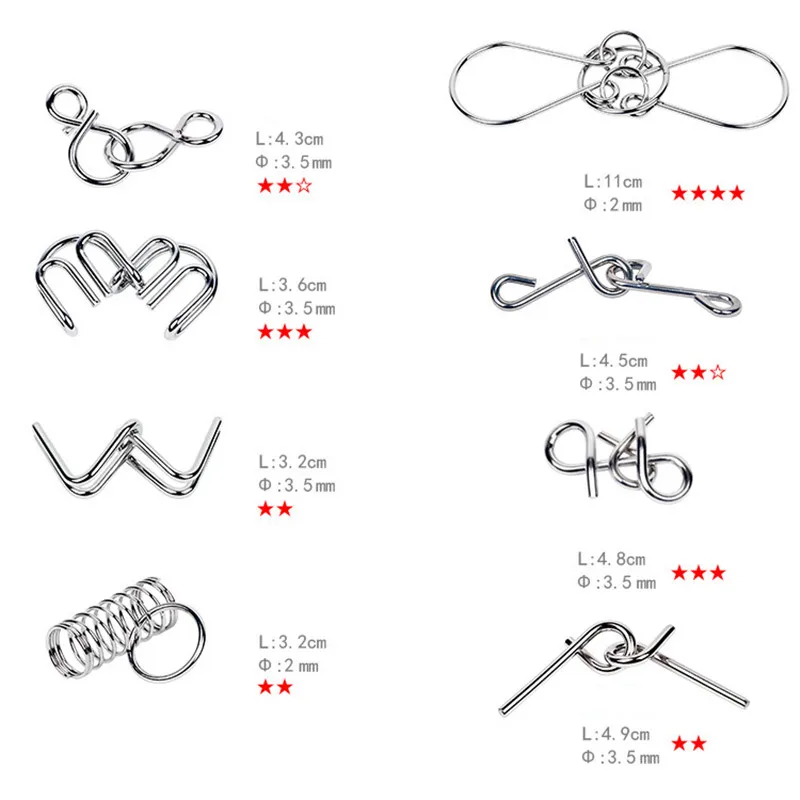 Rompecabezas de alambre Montes - Kids Education Material reseña y precio