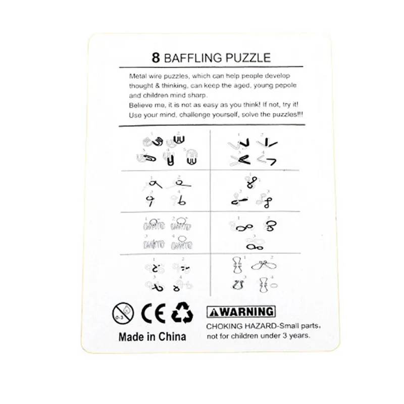 Rompecabezas de alambre Montes - Kids Education Material reseña y precio