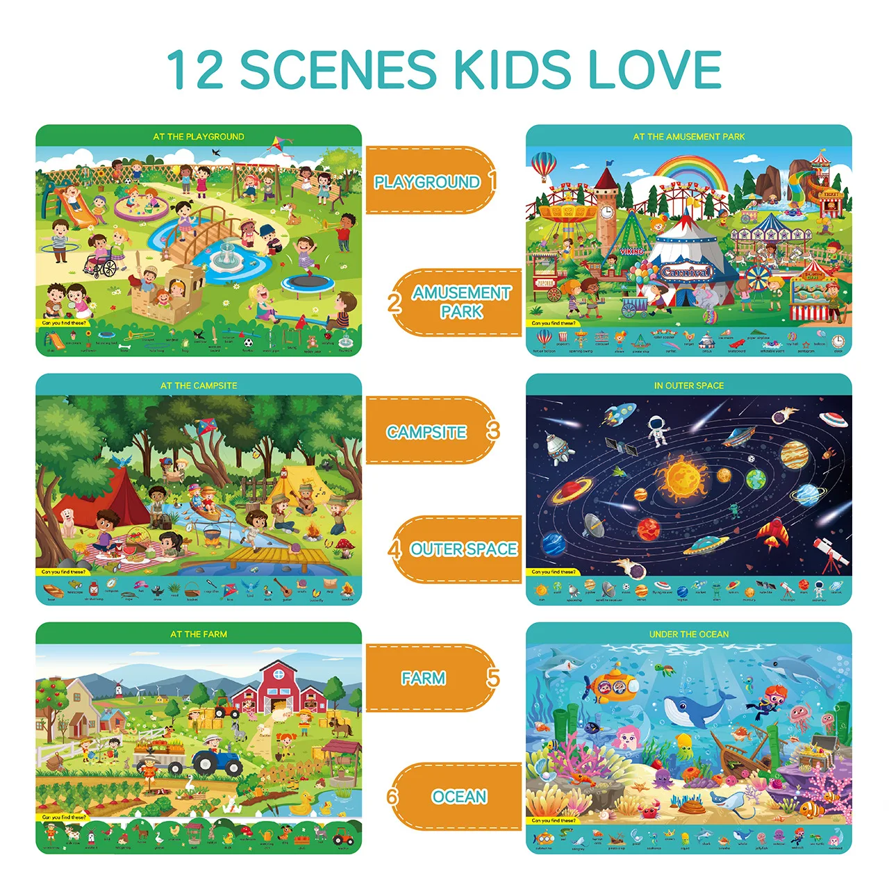 Kit de Actividades de Búsqueda - Kids Educational Mat reseña y precio
