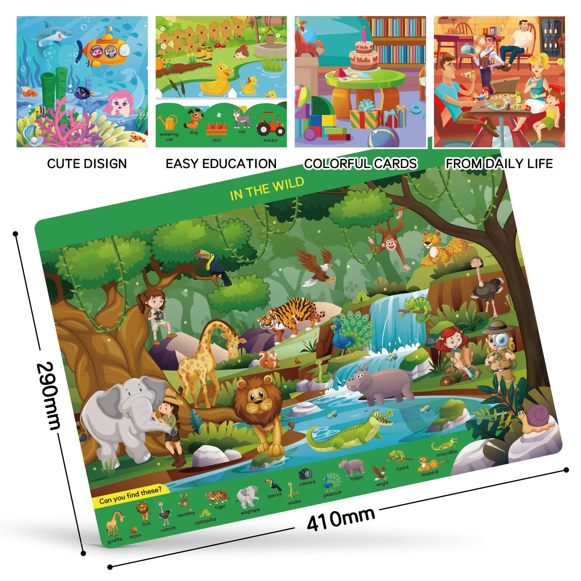 Kit de Actividades de Búsqueda - Kids Educational Mat reseña y precio
