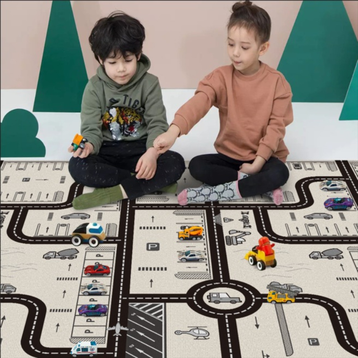Alfombra plegable para juegos  - Kids Educational Mat reseña y precio