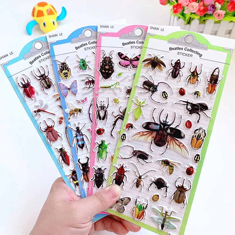 Pegatinas de Insectos 3D Reali - Kids Education Charts reseña y precio