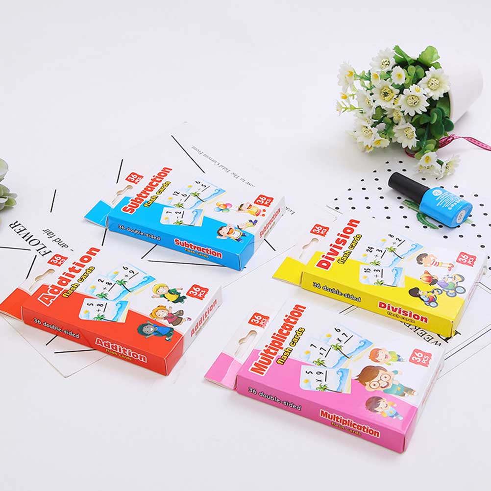 4 cajas de tarjetas de estudio - Kids Education Card reseña y precio