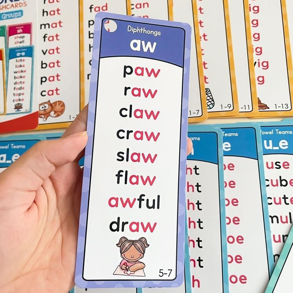 117 tarjetas de fonética para  - Kids Education Card reseña y precio