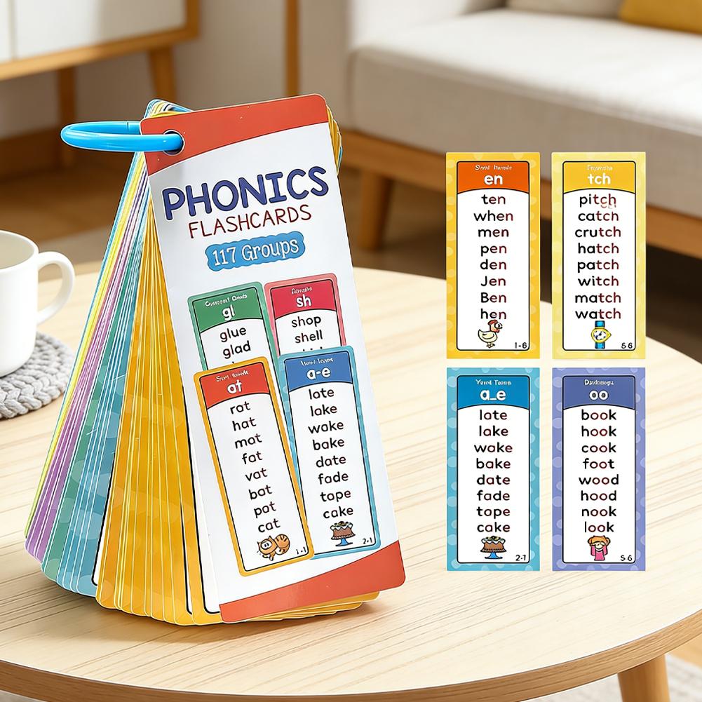 117 tarjetas de fonética para  - Kids Education Card reseña y precio