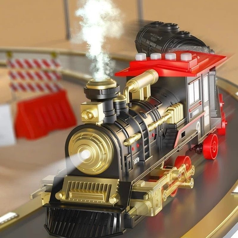 Juego de tren de vapor eléctri - Kids Education Story reseña y precio