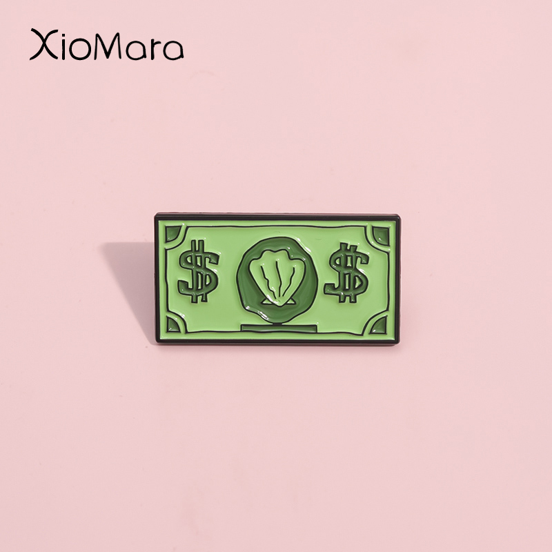 Pin esmaltado con símbolo verd - Kids Education Money reseña y precio
