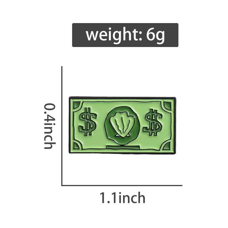 Pin esmaltado con símbolo verd - Kids Education Money reseña y precio