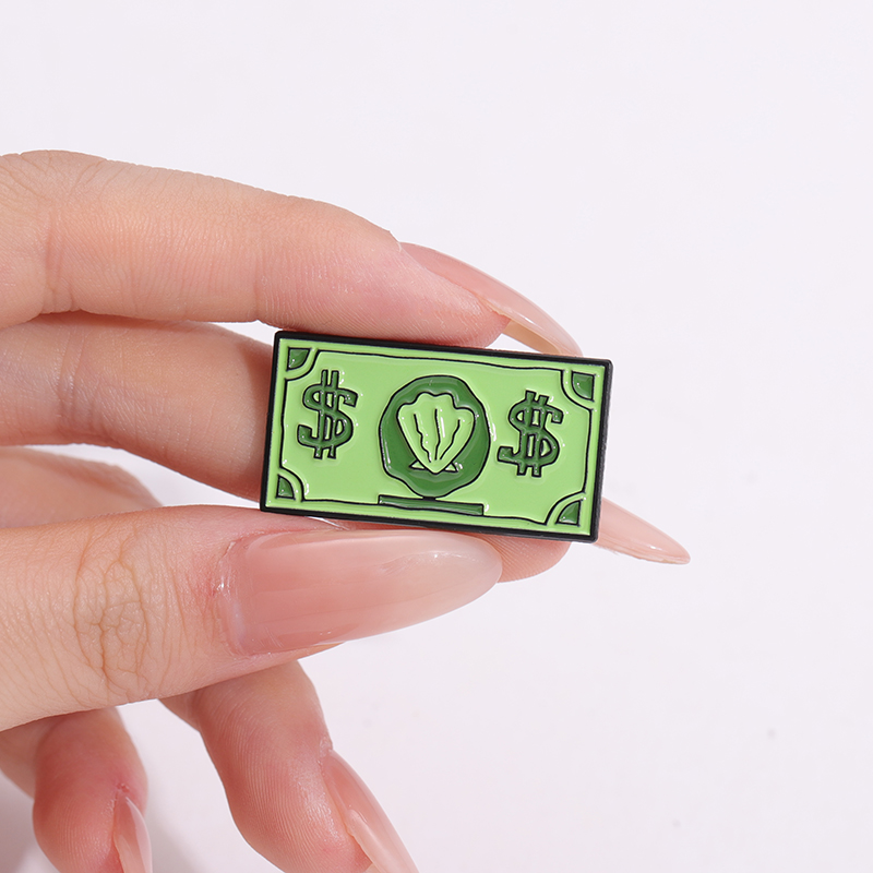 Pin esmaltado con símbolo verd - Kids Education Money reseña y precio