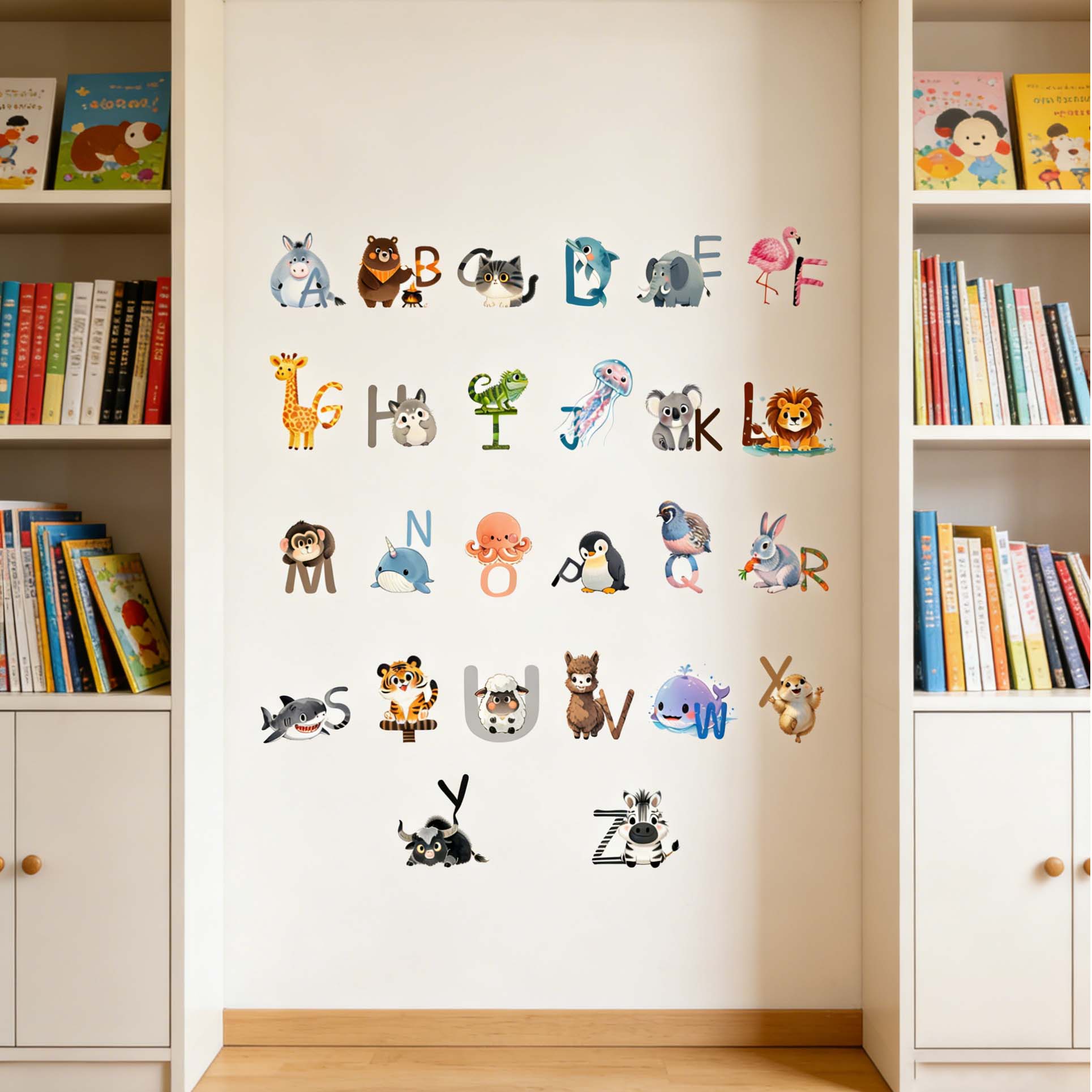 Pegatinas de pared del alfabet - Kids Education Center reseña y precio